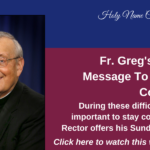 Web Tile for Fr. Greg Spiritual Weekly Video